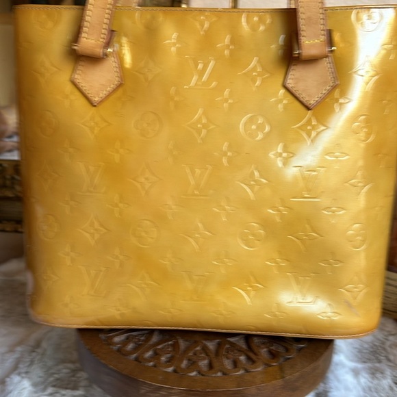 Louis Vuitton Vintage Yellow Vernis Houston Bag - Picture 5 of 16